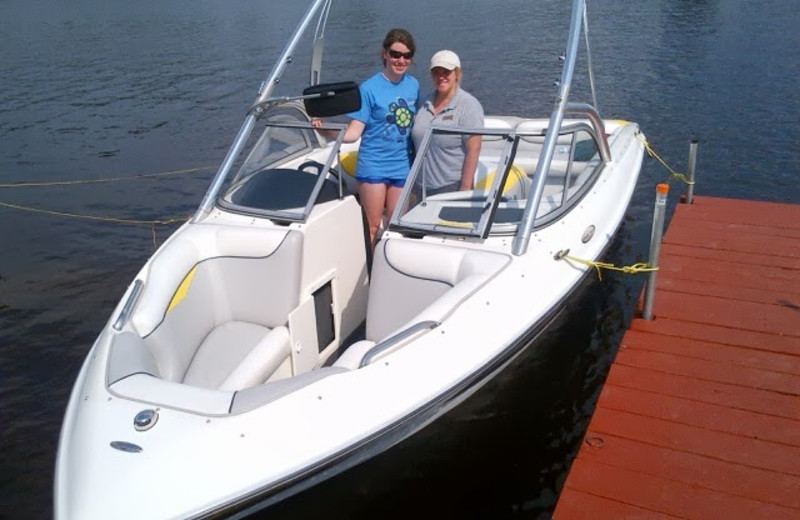 Boating at The Couples Resort.