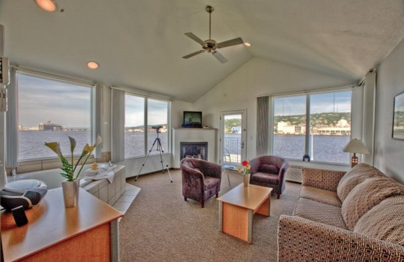 Living room at South Pier Inn.