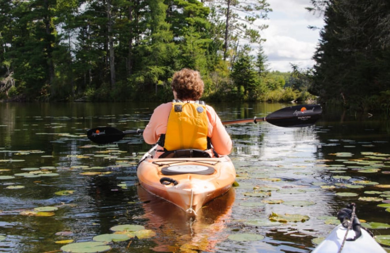 Kayaking at White Birch Village Resort.