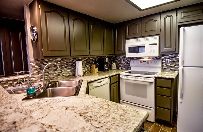 Rental kitchen at Lake Travis & Co.