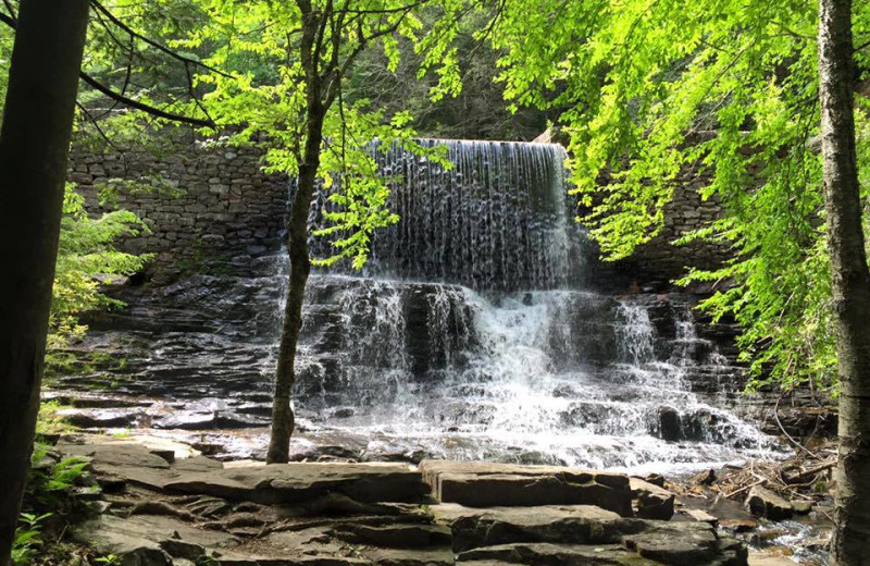 Waterfall near The French Manor Inn and Spa.