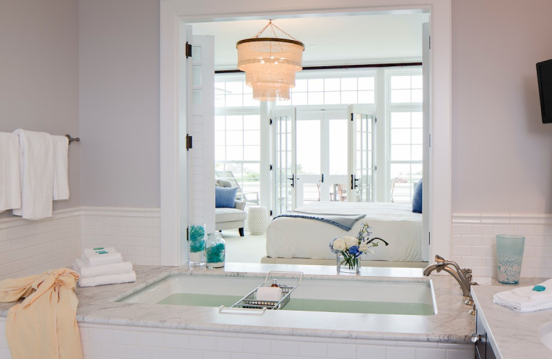 Guest room at Ocean House.