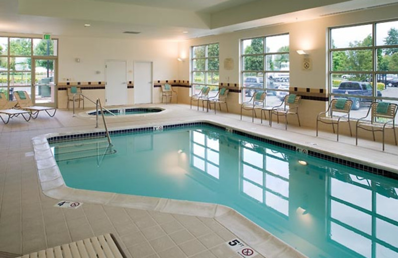 Indoor pool at SpringHill Suites Vancouver Columbia Tech Center.