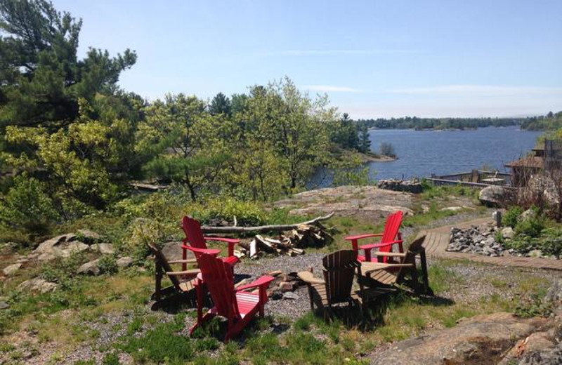 Lake view at Pleasant Cove Resort.