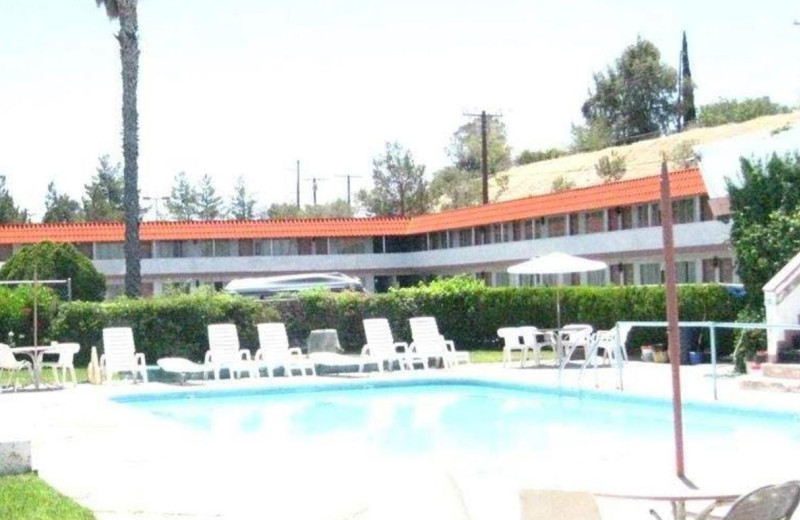 Outdoor pool at Desert Inn Motel.