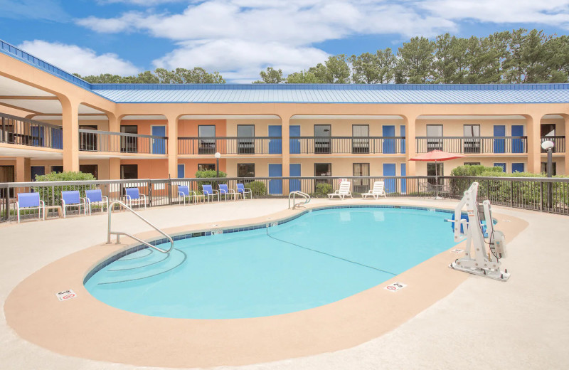 Outdoor pool at Baymont Inn Suites Greenville.