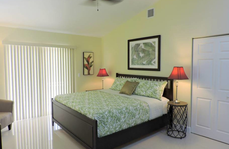 Rental bedroom at ValGal Vacation Rentals.