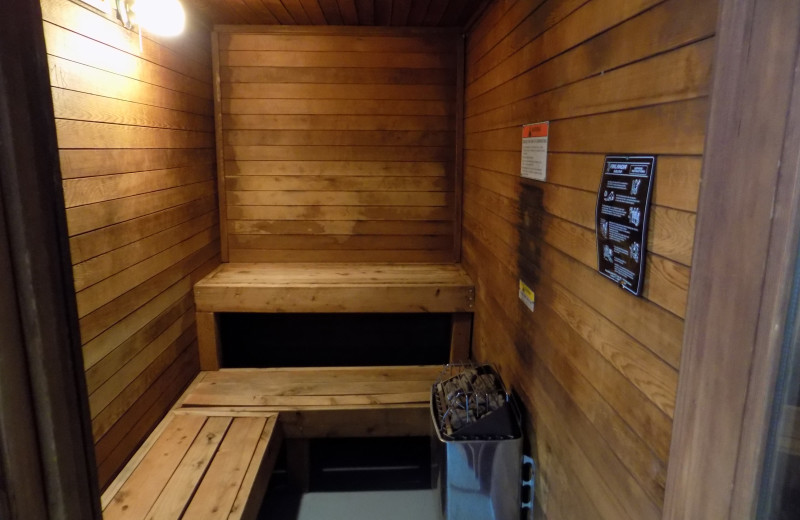 Sauna at Chautauqua Lodge.