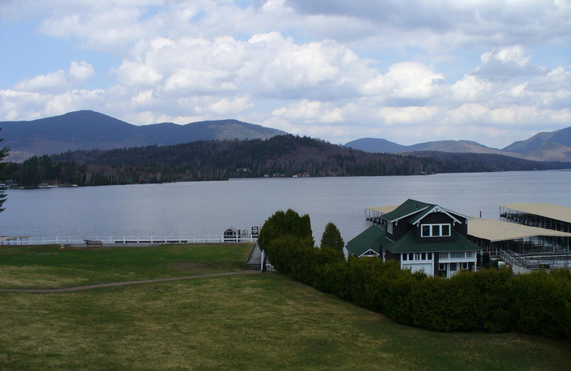 Lake view at Lake Placid Accommodations.