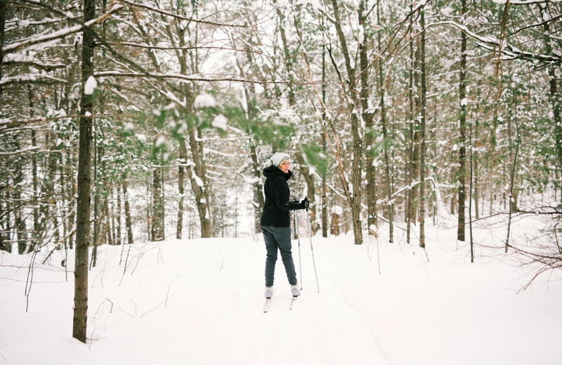 Skiing at Bayview Wildwood Resort.