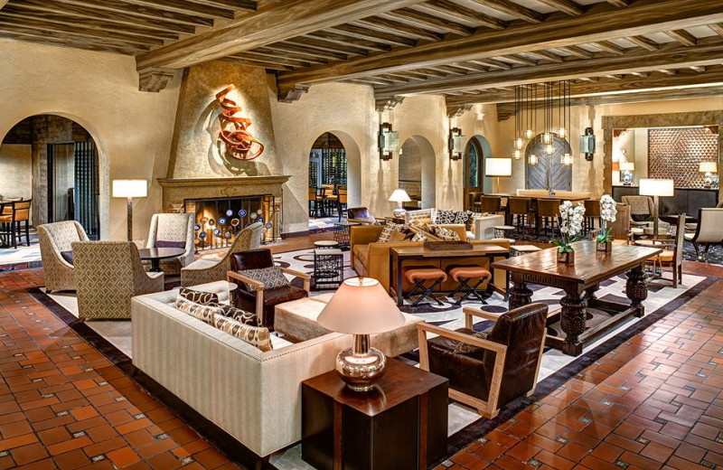 The lobby at The Fairmont Sonoma Mission Inn & Spa.