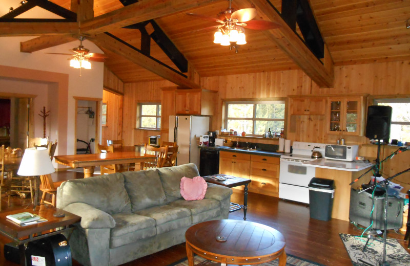 Interior view of DiamondStone Guest Lodges.