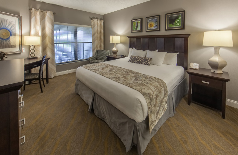 Guest room at Holiday Inn Club Vacations at Orange Lake Resort.