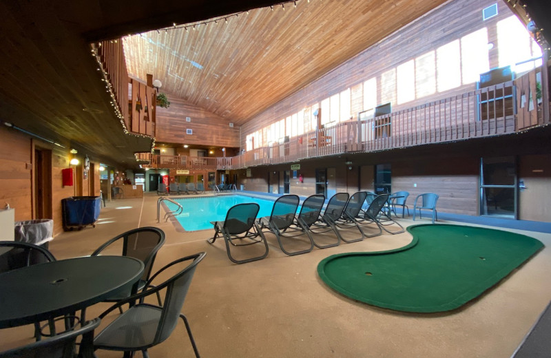 Indoor pool at Lakewoods Resort.