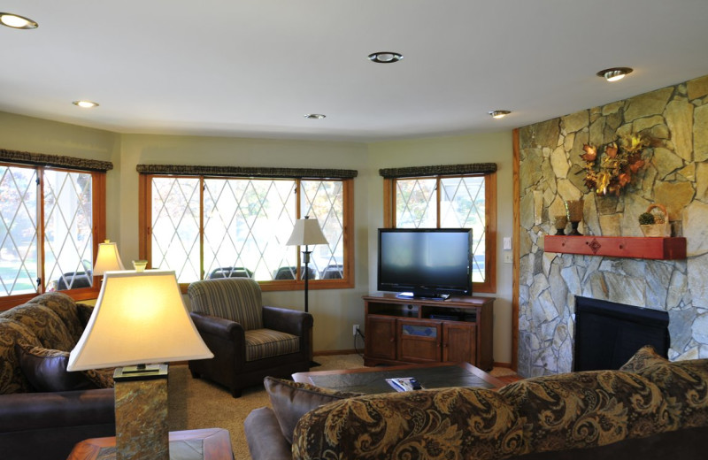 Chalet living room at Chula Vista Resort.