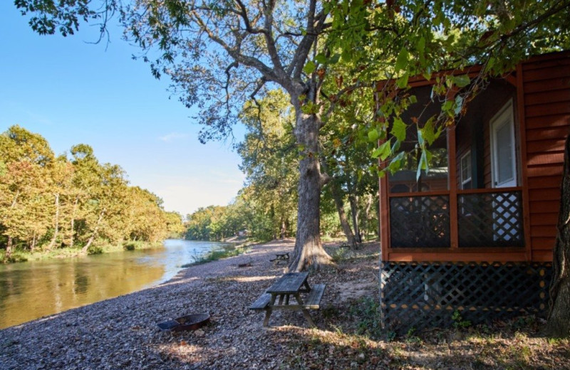 Cabin exterior at MarVal Resort.