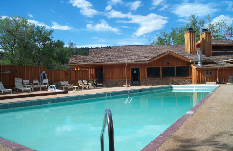 Outdoor pool at  Sylvan Dale Guest Ranch.