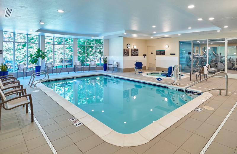 Indoor pool at Hilton Garden Inn Portland/Beaverton.