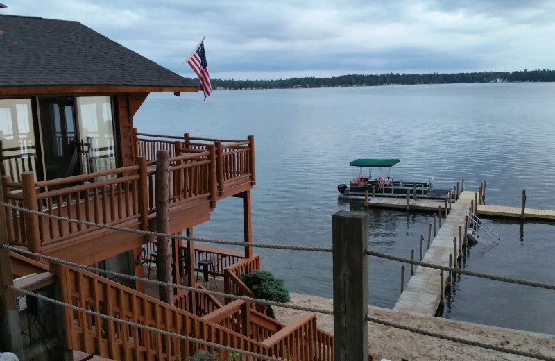 Lake view at Lake Cabins Resort.