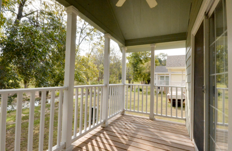 Porch at Mill Creek Ranch Resort.