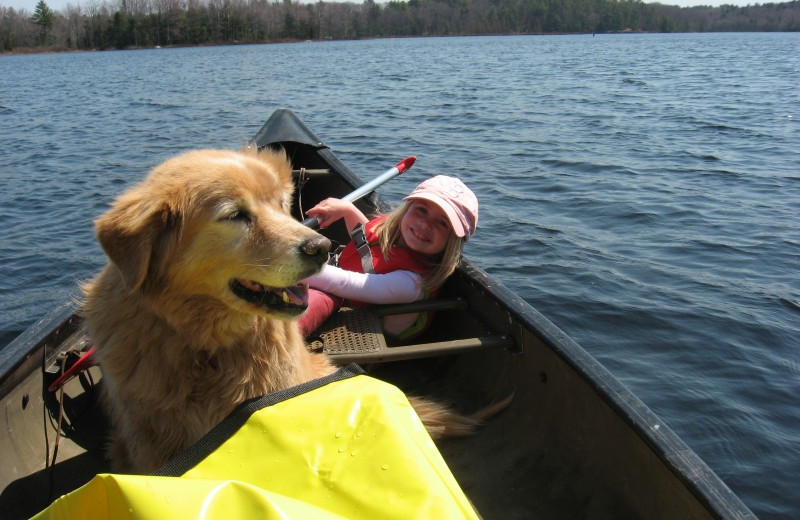 Pets welcome at Grant's Camps.