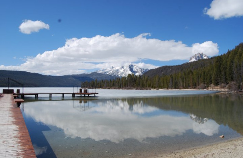 The dock at Redfish Lake Lodge.