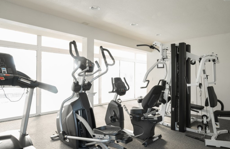 Fitness room at Lighthouse Oceanfront Resort.