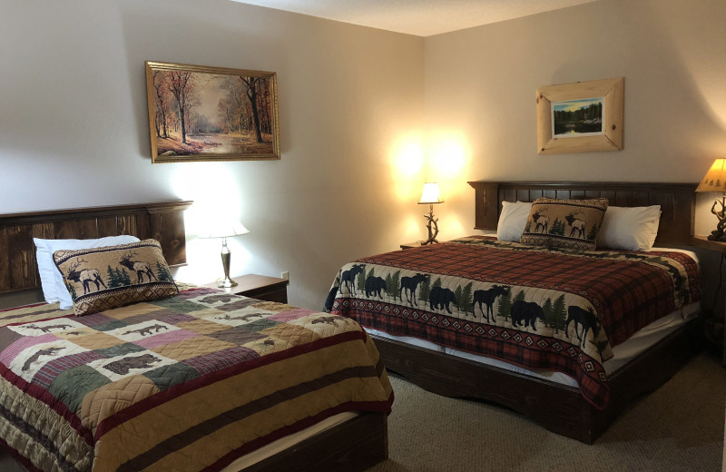 Guest room at Tug Hill Resort.