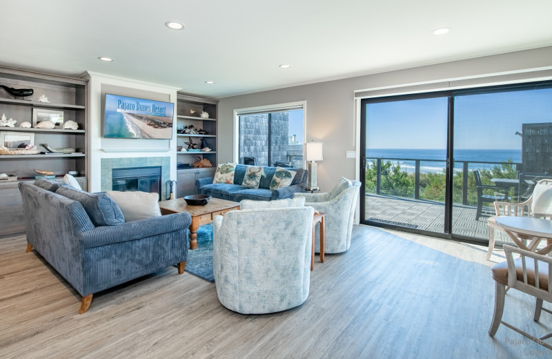 Rental living room at Pajaro Dunes Resort.