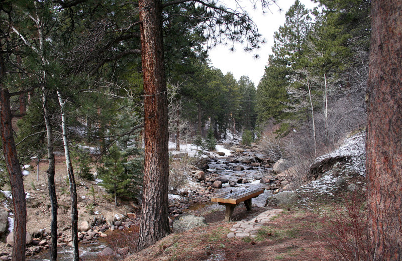 View from cabin at Fawn Valley Inn.