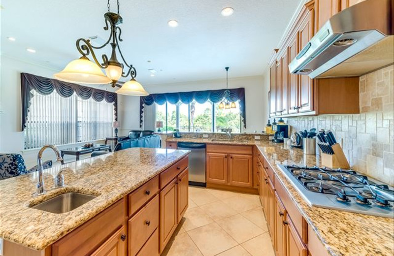 Rental kitchen at Luxury Reunion Rentals.