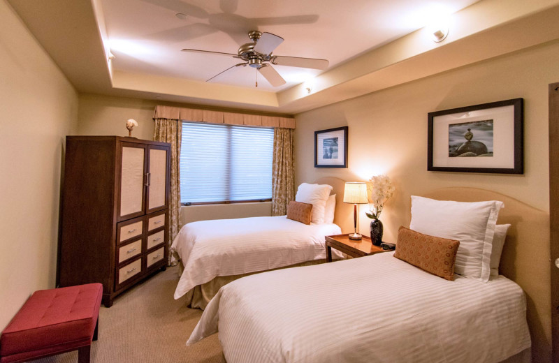 Guest room at Dolphin Bay Resort & Spa.