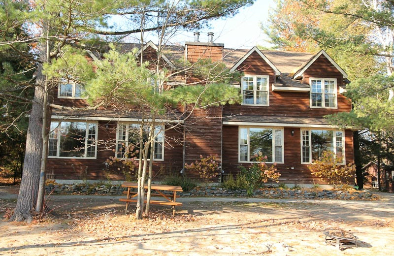 Cottage exterior at Patterson Kaye Resort.