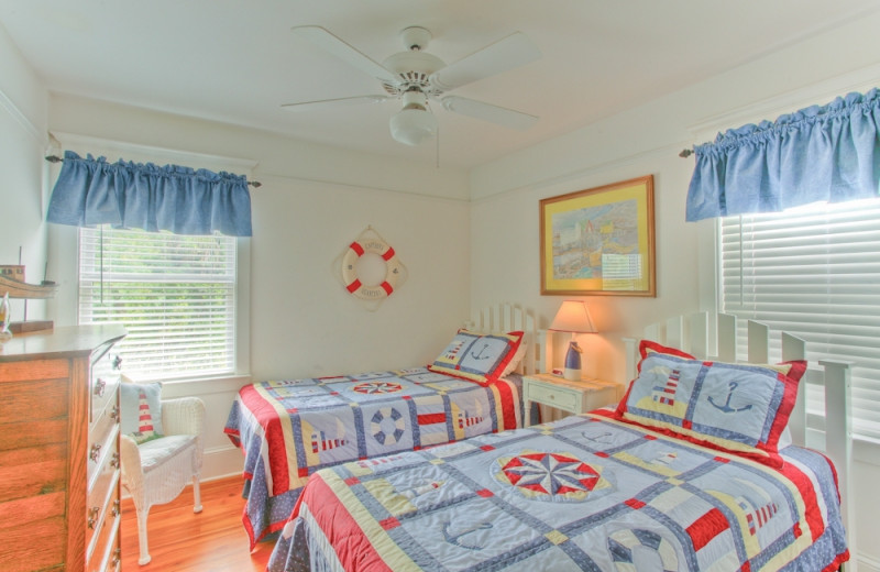 Vacation rental bedroom at Hodnett Cooper.