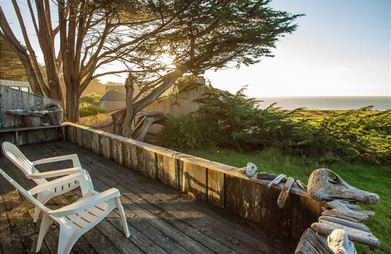 Rental deck at Sea Ranch Lodge Vacation Rentals.