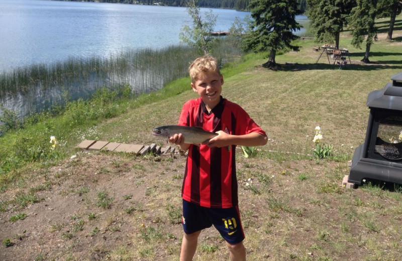 Fishing at Tyee Lake Lodge.