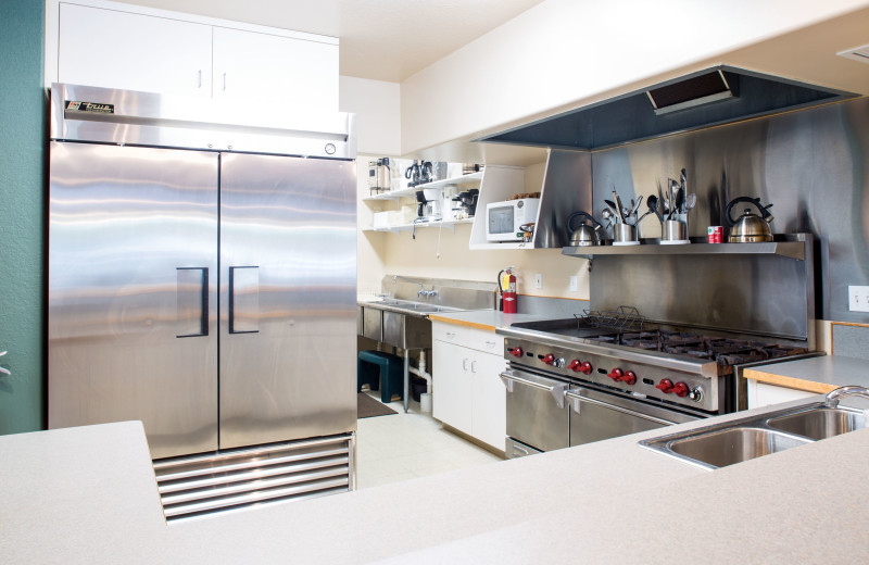 Group kitchen at North Forty Resort.