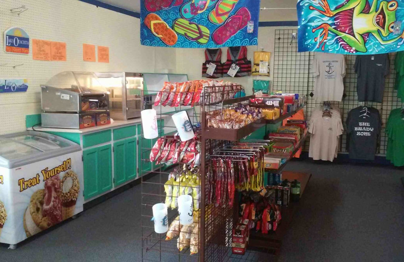 Fishing store at Brady Mountain Resort & Marina.