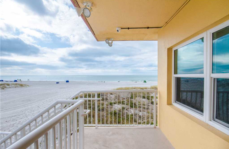 Rental deck at Surf Song Resort Condominiums.