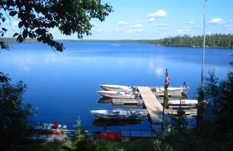 Boats at the Dock at Lac La Ronge Lodge