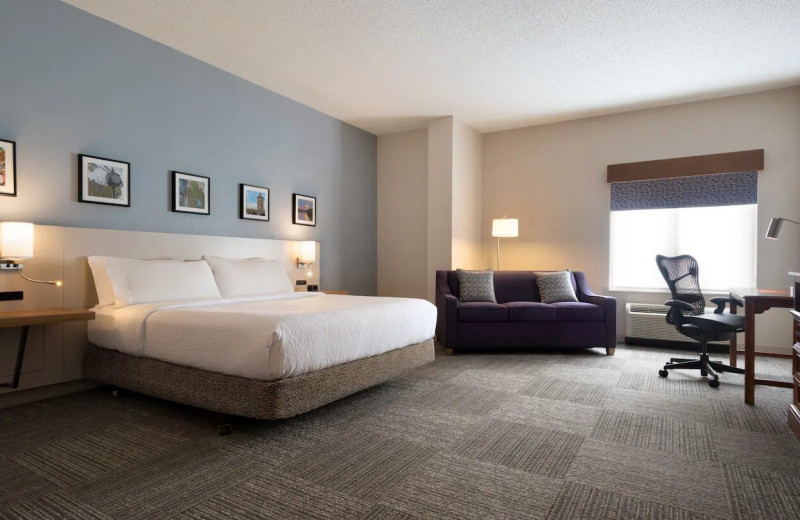 Guest room at Hilton Garden Inn Wilkes-Barre.