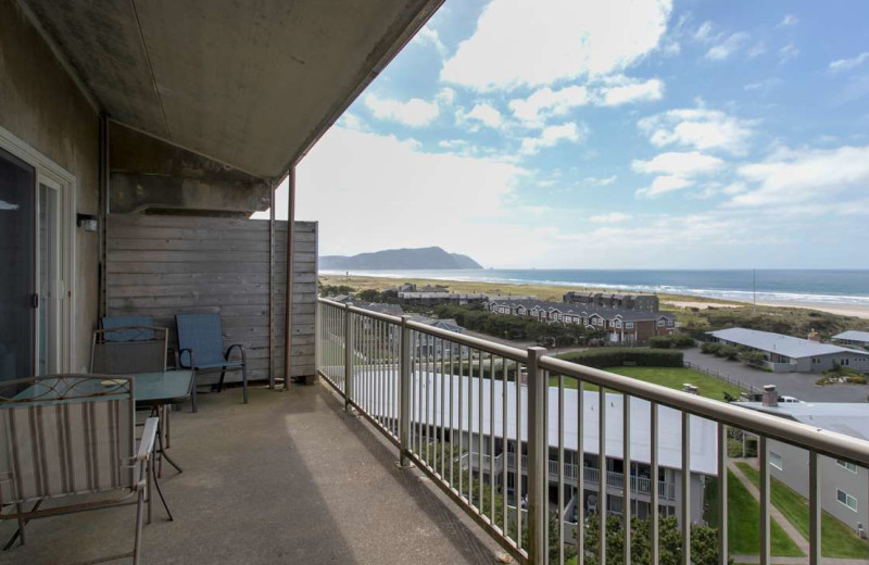 Rental balcony at Gearhart by the Sea.