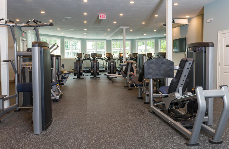 Fitness room at The Club at New Seabury.