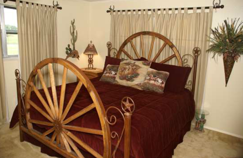 Guest bedroom at Rope The Wind Ranch B & B.