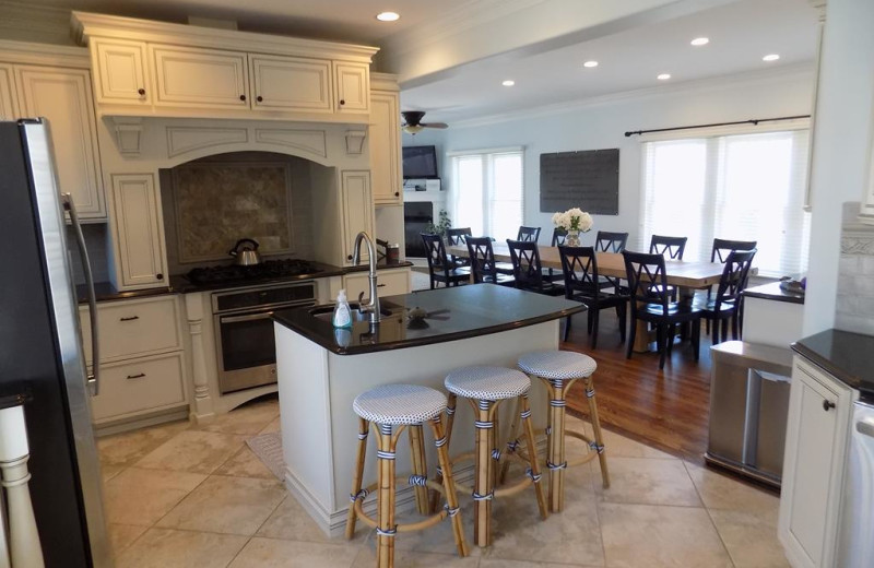 Rental kitchen at Jersey Cape Realty.