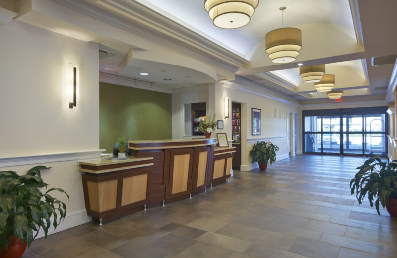 Lodge reception at Penn Wells Hotel & Lodge.