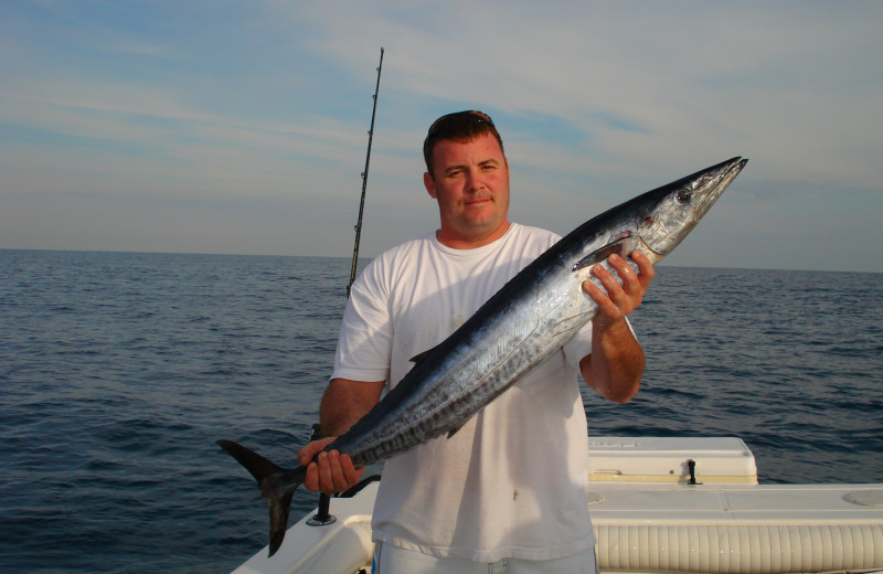 Fishing at Beacher's Lodge Oceanfront Suites.