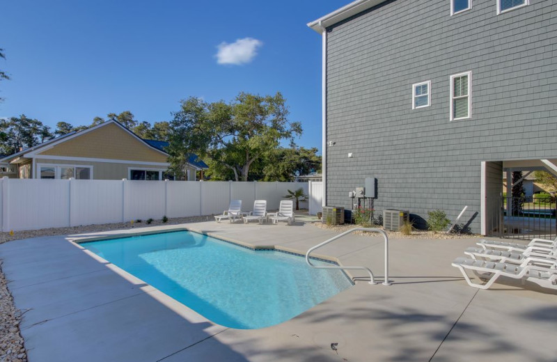 Rental pool at North Beach Vacation Rentals.