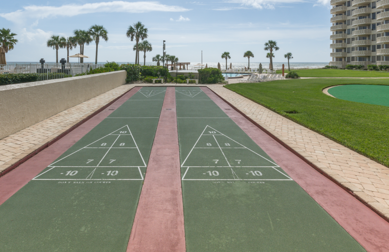 Shuffle board at Golden Arms Condominiums.