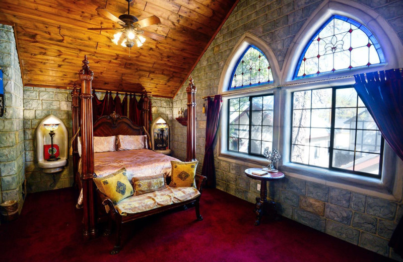 Guest room at Castle Wood Cottages.